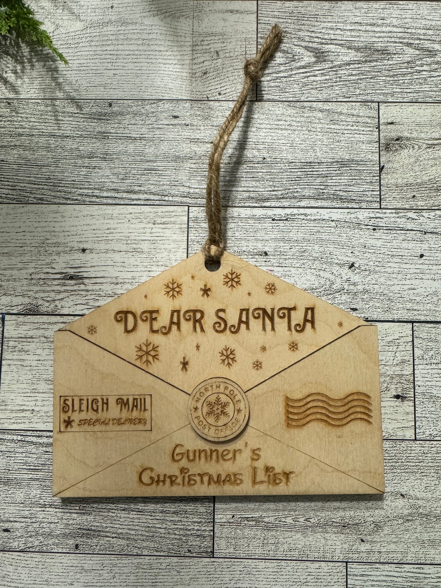 Letter to Santa Ornament